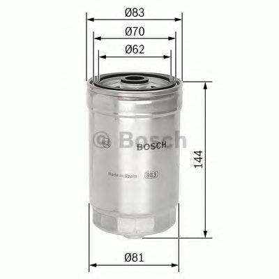 BOSCH 1 457 434 314 - Üzemanyagszűrő ALFA ROMEO FIAT KIA LANCIA MAHINDRA PEUGEOT