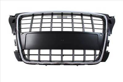 MTUNING Audi A3 8P Facelift S8-stílusú króm-fekete hűtőrács PDC-vel