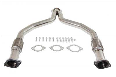 TurboWorks Nissan 370Z Z34 G37 V36 VQ37VHR Y-leömlő rozsdamentes acélból