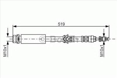 BOSCH 1 987 476 993 - fékcső FORD FORD AUSTRALIA MAZDA