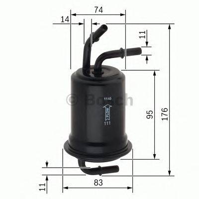 BOSCH F 026 403 012 - Üzemanyagszűrő AUDI SEAT