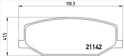 BREMBO P 79 001 - fékbetét FORD ASIA / OZEANIA HOLDEN MAZDA SANTANA SUZUKI