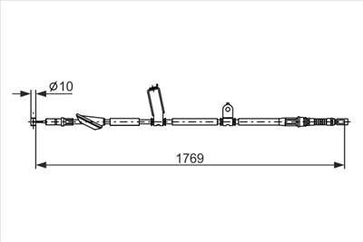 BOSCH 1 987 482 928 - Kézifék bowden HONDA