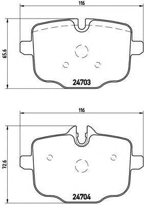 BREMBO P 06 061 - fékbetét ALPINA BMW