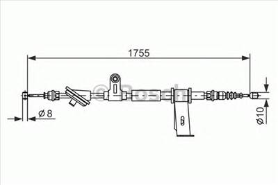 BOSCH 1 987 477 111 - Kézifék bowden ALFA ROMEO