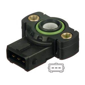 DELPHI SS10562-12B1 - fojtószelepállás érzékelő BMW