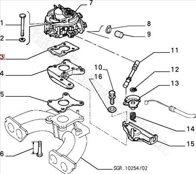 Injector tömítés          - SCUDO, TIPO, TEMPRA, MERENGO - 7771758 -  - FIAT eredeti Eredeti új 7771758