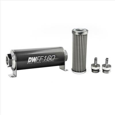 DeatschWerks 100 mikronos üzemanyagszűrő 5/16" 160mm