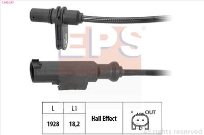 EPS 1.960.247 - kerékfordulatszám érzékelő MERCEDES-BENZ VW