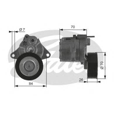GATES T38415 - hosszbordásszíj feszítőgörgő DODGE JEEP MERCEDES-BENZ MERCEDES-BENZ (FJDA)