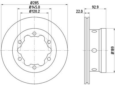 féktárcsa MINTEX MDC1079 for MERCEDES-BENZ, SEAT, SKODA, VW, …