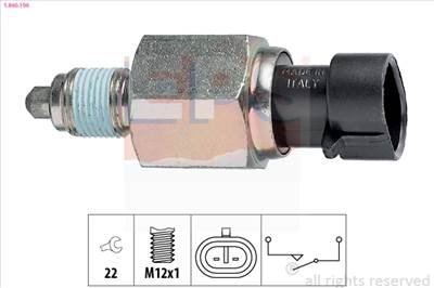 EPS 1.860.196 - tolatólámpa kapcsoló ABARTH ALFA ROMEO CHRYSLER DODGE FIAT JEEP LANCIA OPEL VAUXHALL