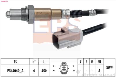 EPS 1.998.356 - lambdaszonda CITROËN MITSUBISHI NISSAN PEUGEOT