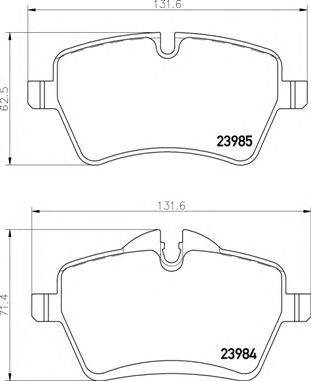 BREMBO P 06 086 - fékbetét MINI