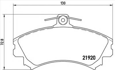 BREMBO P 54 022 - fékbetét MITSUBISHI PROTON VOLVO