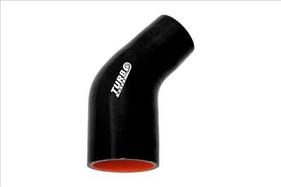 TURBOWORKS Pro 45° szűkítő szilikon csatlakozó fekete 63-76mm