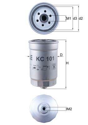Üzemanyagszűrő KNECHT KC 101 for HYUNDAI, KIA