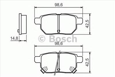 BOSCH 0 986 494 328 - fékbetét LEXUS TOYOTA