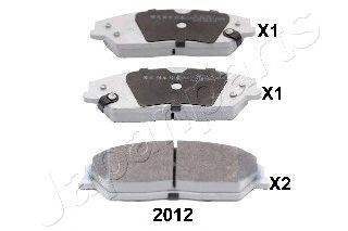 JAPANPARTS PA-2012AF - fékbetét BYD TOYOTA