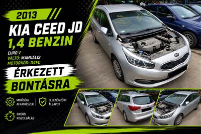 2013 KIA CEED JD 1,4 benzin manuális - ÉRKEZETT BONTÁSRA! 