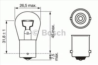 BOSCH 1 987 302 201 - izzó, belső világítás ABARTH ALFA ROMEO ALPINA APRILIA MOTORCYCLES AUDI AUSTIN