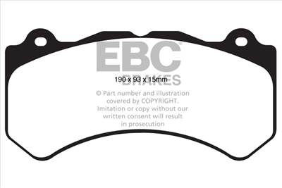 EBC BRAKES DP41853R - fékbetétkészlet, tárcsafék CADILLAC CHEVROLET DODGE JEEP