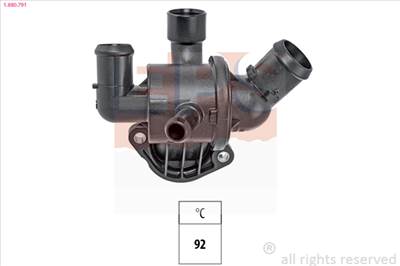 EPS 1.880.791 - termosztát, hűtőfolyadék AUDI SEAT SKODA VW