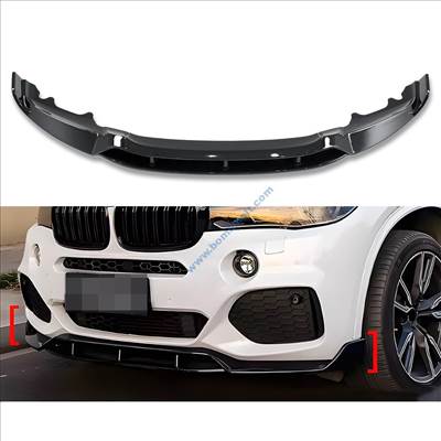 BMW F16 X6 első lökhárító toldat, lippe 2015-2019 / fényes fekete /