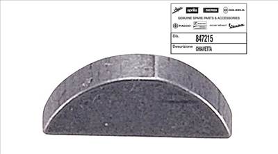 Original Parts főtengely ék (Derbi EBE / EBS - Piaggio D50B)