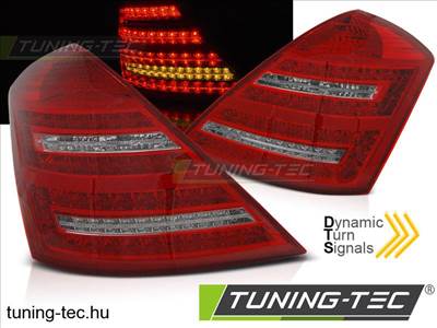 Mercedes CL-osztály W221, W216 MERCEDES W221 S-KLASA 05-09 RED WHITE LED SEQ