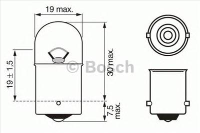 BOSCH 1 987 302 204 - izzó, belső világítás ABARTH ALFA ROMEO ALPINA APRILIA MOTORCYCLES AUDI AUTOBI