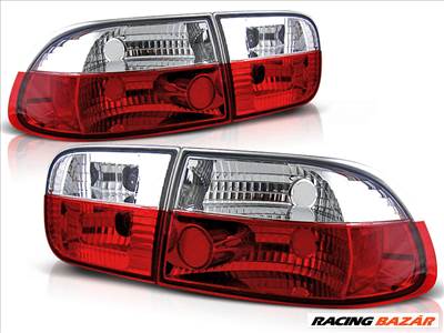 Honda Civic V HONDA CIVIC 09.91-08.95 2D/4D Piros Fehér hátsó lá