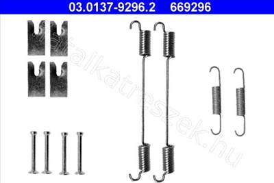 tartozékkészlet, fékpofa - DOBLO, COMBO, PANDA, YPSILON - 03.0137-9296.2, 03.0137-9296.2 -  - ATE Egyéb 0137-9296