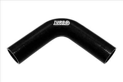 TURBOWORKS 90° könyök XL fekete 70mm szilikon cső