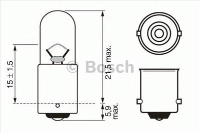 BOSCH 1 987 302 207 - izzó, belső világítás ALFA ROMEO APRILIA MOTORCYCLES AUDI AUSTIN BMW BMW MOTOR