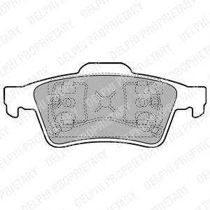 DELPHI LP1701 - fékbetét FIAT FORD MAZDA NISSAN OPEL RENAULT SAAB VAUXHALL VOLVO