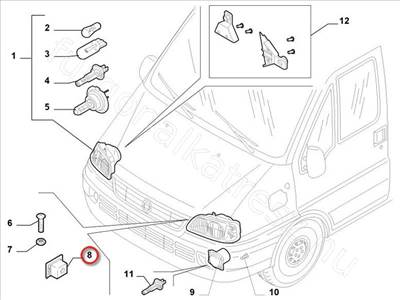 Felszerelő patent - Boxer Jumper Ducato - 46461781 46461781