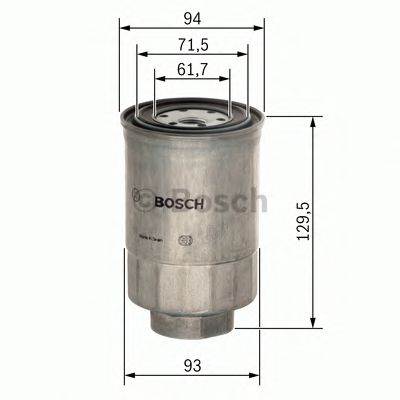 BOSCH 1 457 434 453 - Üzemanyagszűrő ASIA MOTORS DAIHATSU HYUNDAI ISUZU KIA MAZDA MITSUBISHI OPEL VA