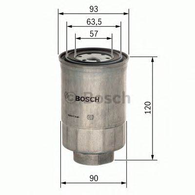 BOSCH F 026 402 063 - Üzemanyagszűrő HONDA