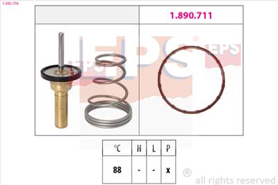 EPS 1.880.798 - termosztát, hűtőfolyadék OPEL SUZUKI VAUXHALL