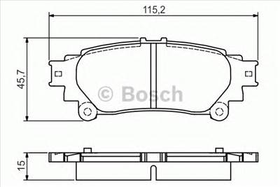 BOSCH 0 986 495 174 - fékbetét LEXUS TOYOTA
