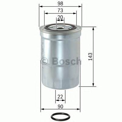 BOSCH 1 457 434 459 - Üzemanyagszűrő MITSUBISHI TATA