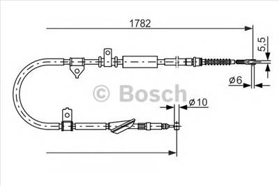 BOSCH 1 987 477 889 - Kézifék bowden MG ROVER