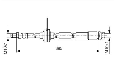 BOSCH 1 987 481 B19 - fékcső FORD