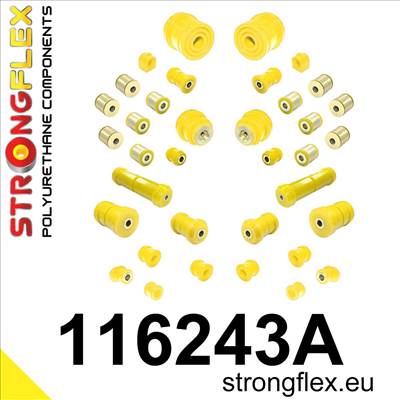 Strongflex Teljes felfüggesztés szilent készlet  Mercedes E-Class W210
