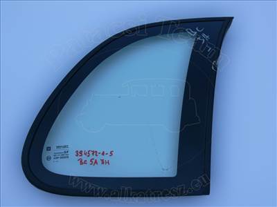 Opel Corsa B 1992-2000 - oldalüveg, fix, hátsó sárvédő, jobb oldali, kerettel, zöld, 5ajtós
