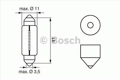 BOSCH 1 987 302 210 - izzó, belső világítás ABARTH ALFA ROMEO ALPINA AUDI AUTOBIANCHI BEDFORD BMW CH