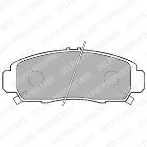 DELPHI LP1704 - fékbetét ACURA HONDA HONDA (DONGFENG) HONDA (GAC)