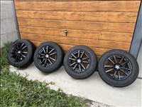 5x130 lyukosztású 18" használt Brock alufelni, rajta 255/60 újszerű Firestone téli gumi gumi 