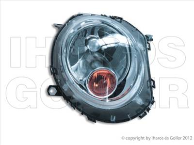 Mini 2006-2014 - Fényszóró H4 motorral, sárga indexbúrás, jobb TYC